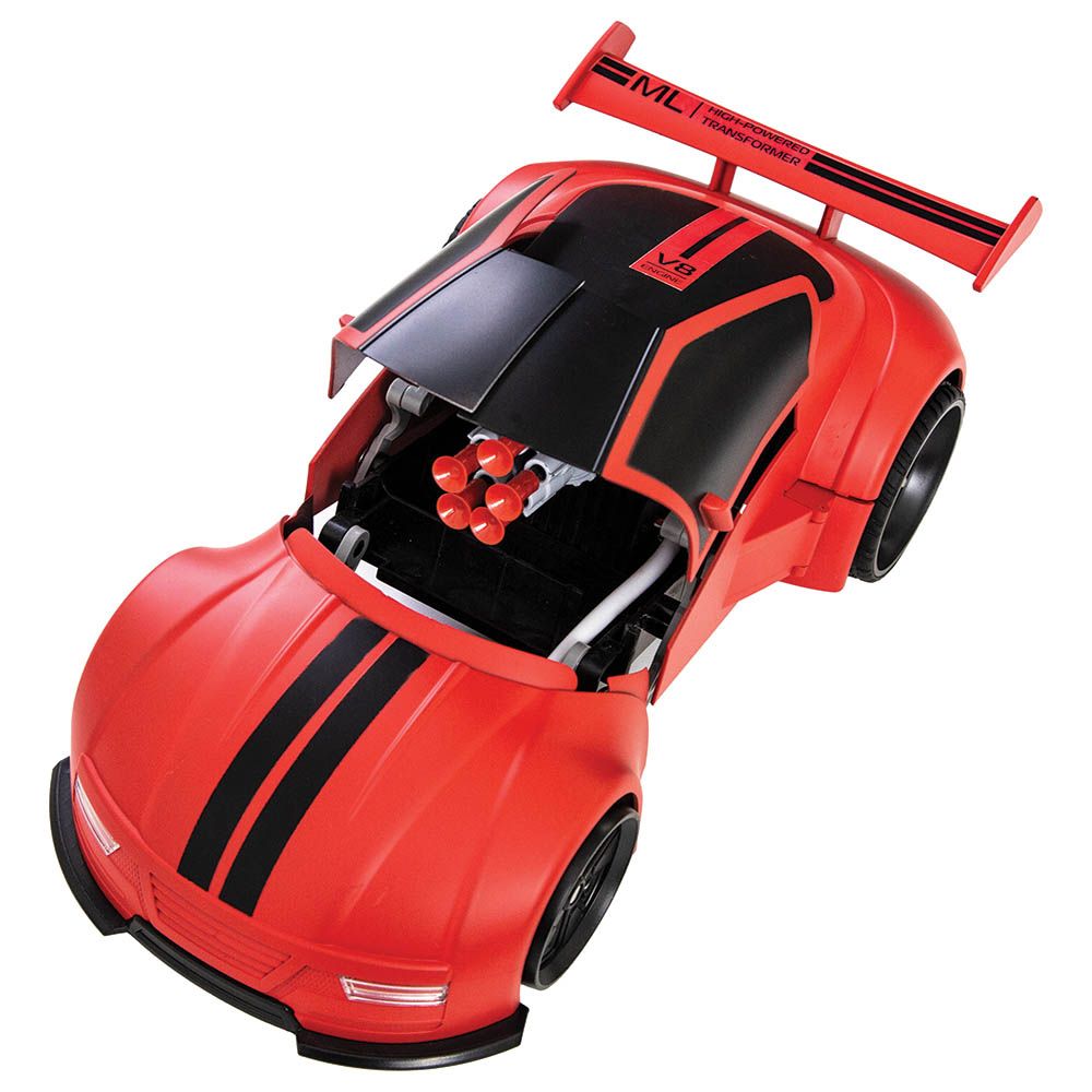 Sharper Image - RC Transforming Missile Launcher - Red