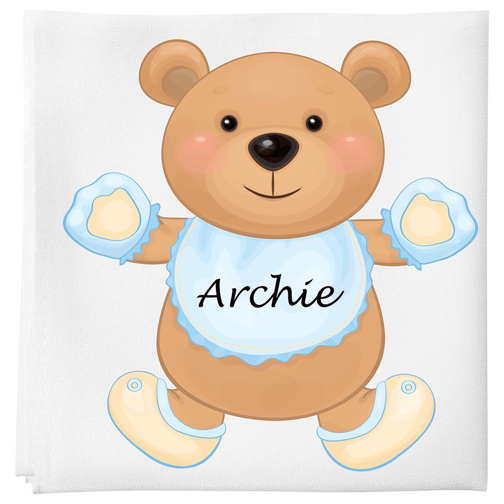 Mini Plum - Personalised Baby Blanket - Teddy