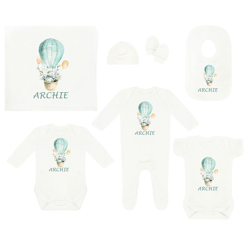Mini Plum - Personalised Balloon Baby Set 7pcs