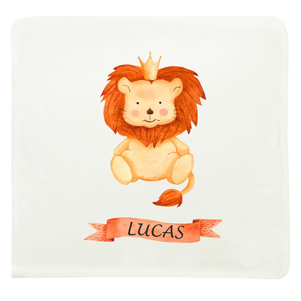 ميني بلام - بطانية - أسد - Lucas - أبيض