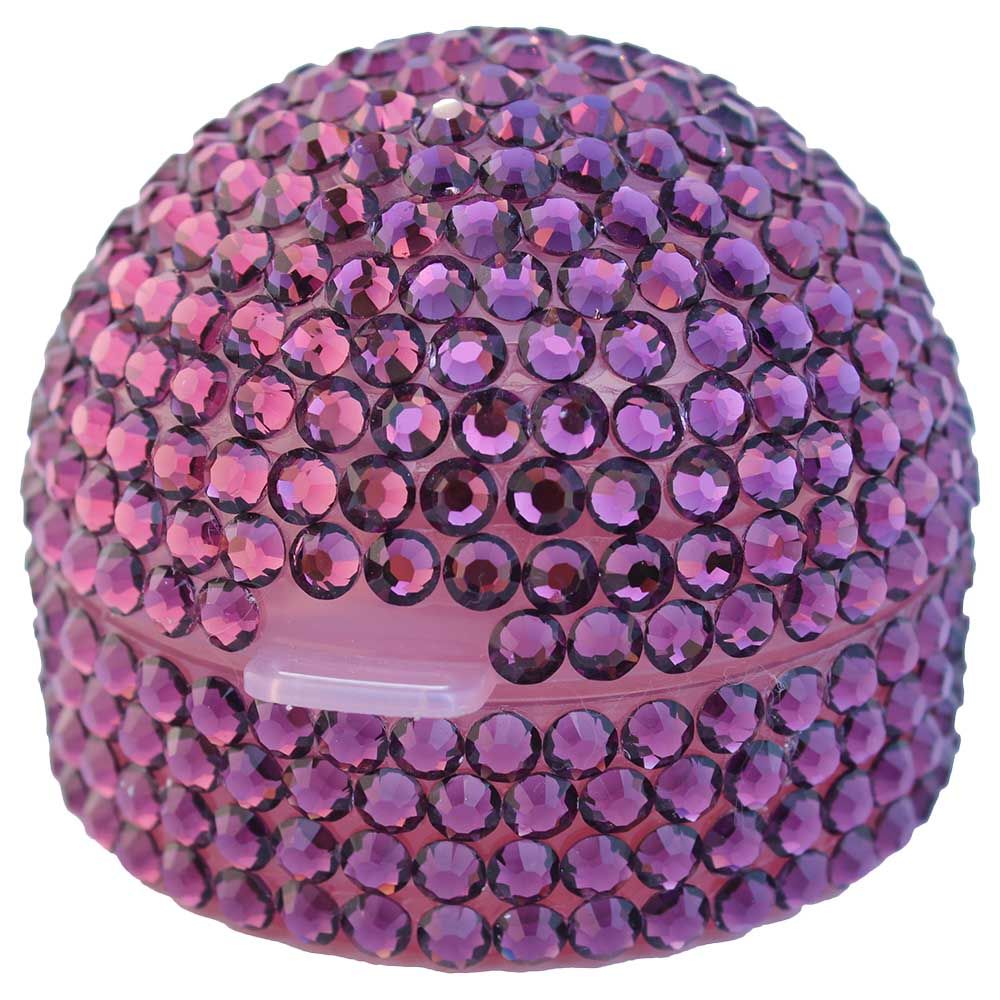 Mini Plum - Bling Crystal Pacifier Box - Purple