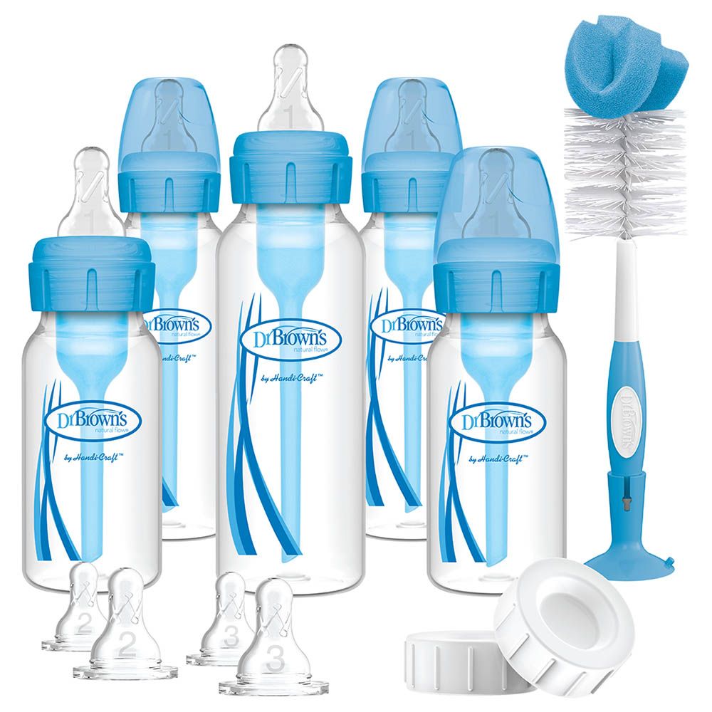 Dr. Brown's - PP Narrow Anti-Colic Baby Bottle - Blue