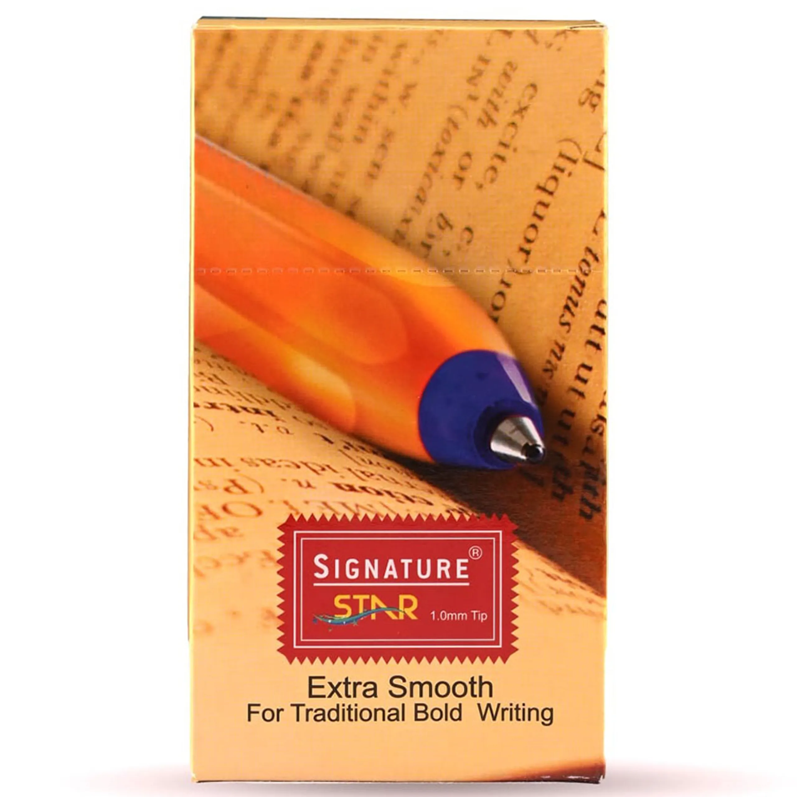 Signature - Star Tip Ball Point Pen - 1.0mm - Red