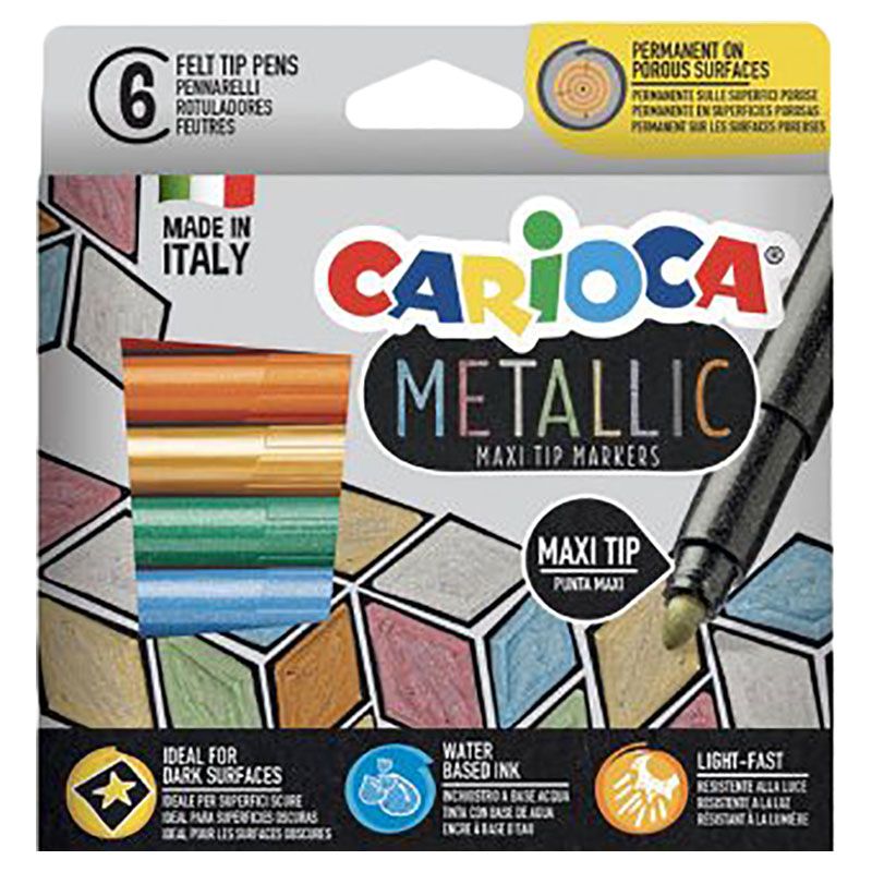Metallic Maxi Wax Crayons - 8 Pcs CRAYONS CARIOCA