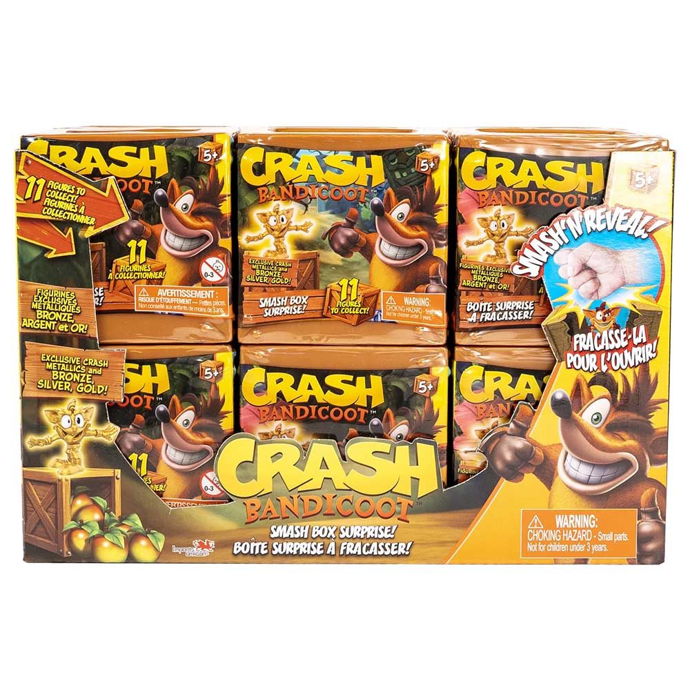 CRASH BANDICOOT 2.5-INCH ACTION FIGURE SMASH BOX SURPRISE - The Toy Book