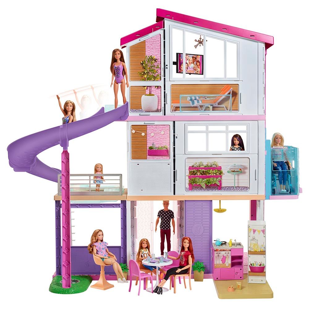 Used barbie dream shop house with elevator