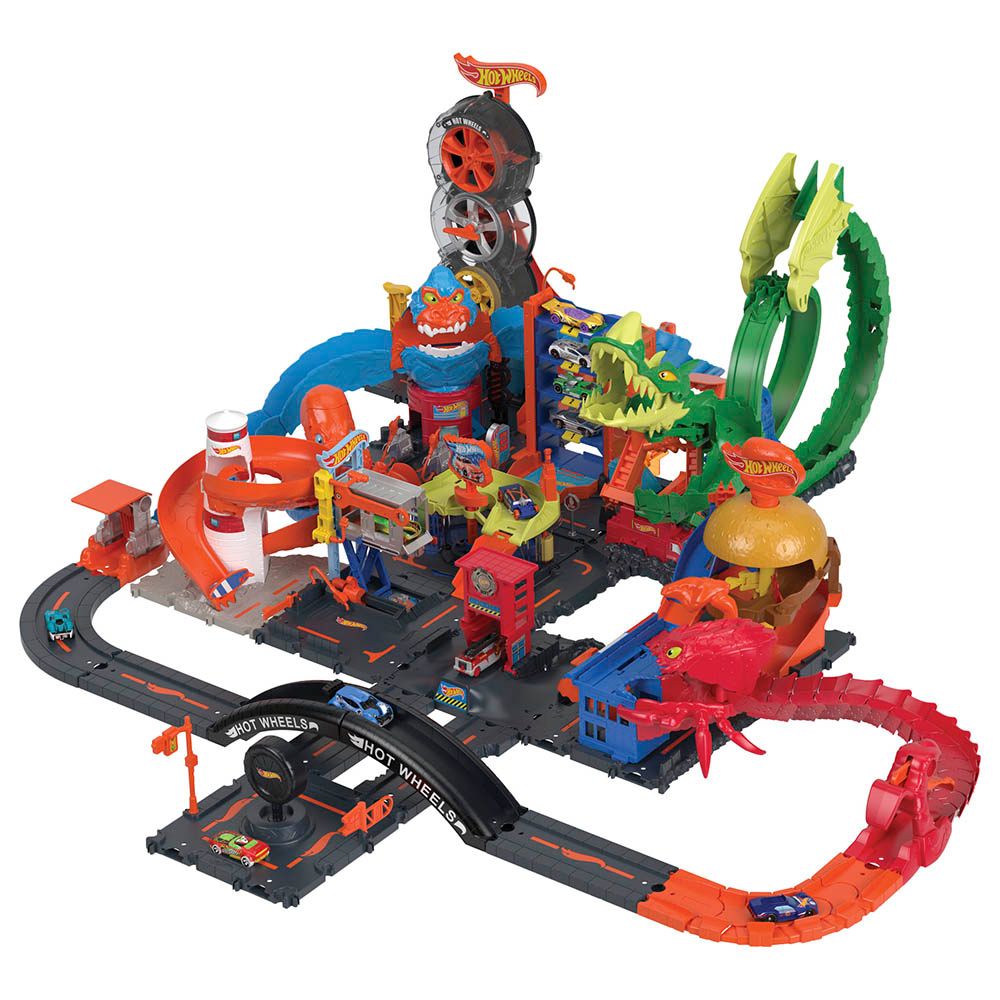 Hot Wheels Dragon Drive Firefight Can You Defeat The Dragon 