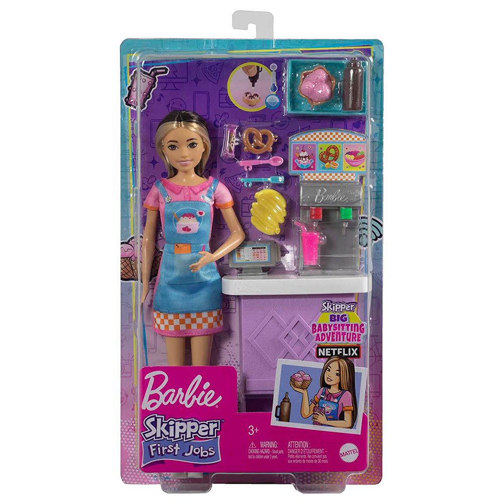 Mattel Barbie Toys Skipper Doll Snack Bar Playset