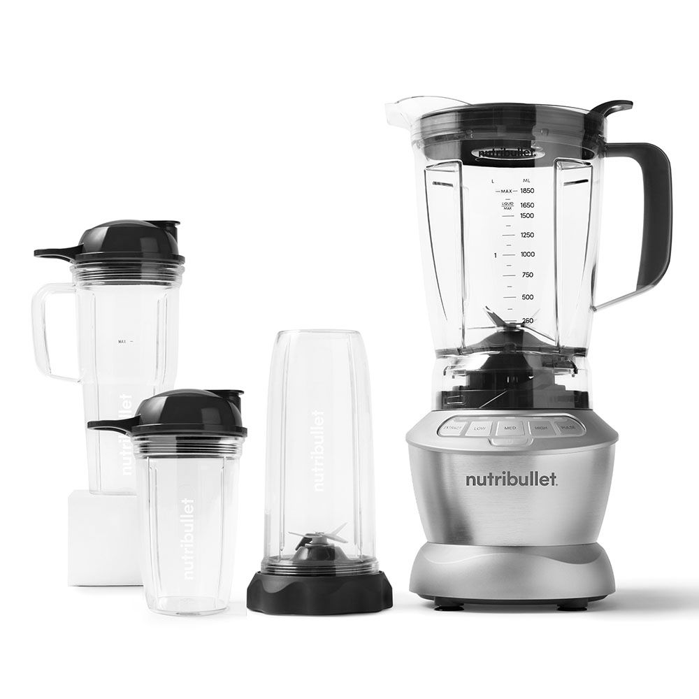 Nutribullet 1200 Watt Blender Combo with Single Serve Cups - Dark Grey