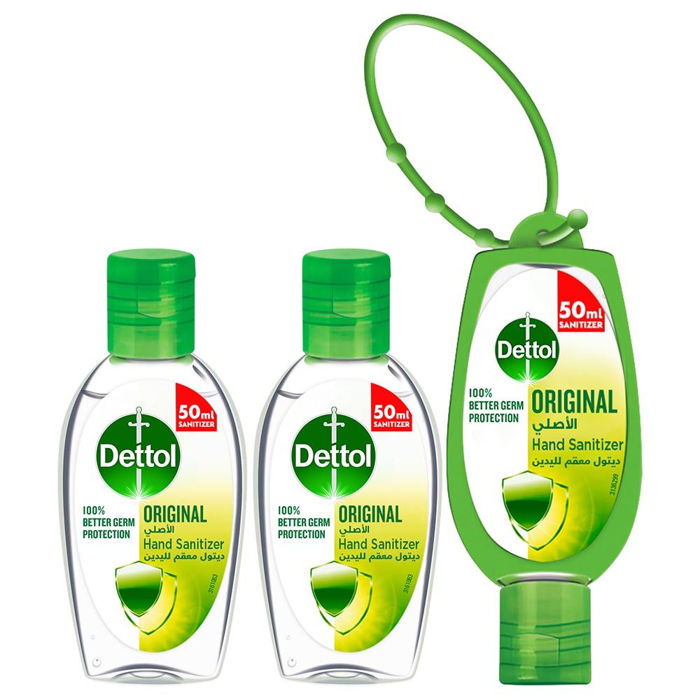 Dettol Original Hand Sanitizer 50ml Pack Of 3 Buy at Best