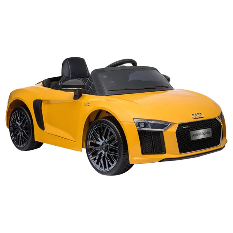 Audi 12V Licensed Kids R8 Spyder Ride On Yellow