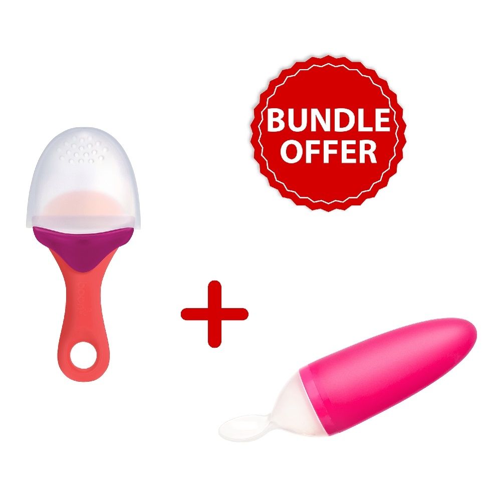 Boon Squirt Baby Food Dispensing Spoon Pink