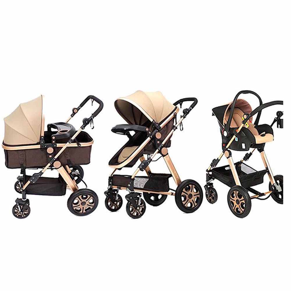 Pikkaboo 4In1 Luxury Stroller Travel System Beige Buy at Best