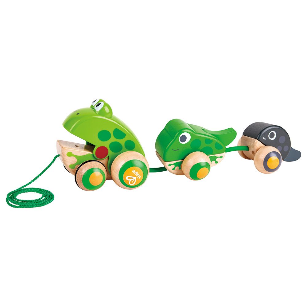 Hape Pull Along Frog Family