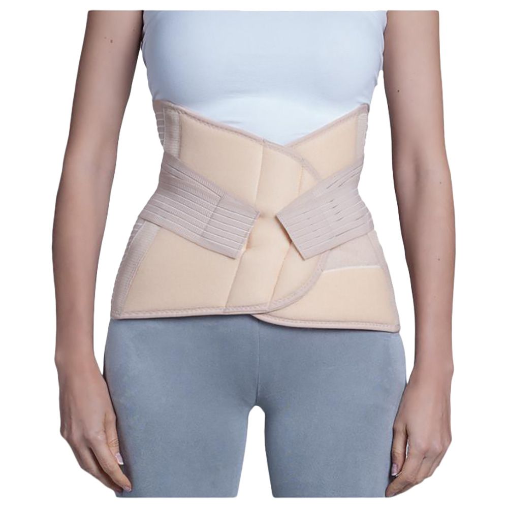 Frida Mom Postpartum Abdominal Binder, Pregnancy Support Belt with  Adjustable Strap, Grey, One Size 