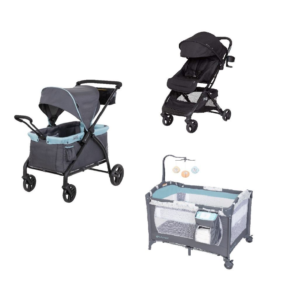 Babytrend 2 In 1 Tour Lte Stroller Wagon w Tango Mini Stroller