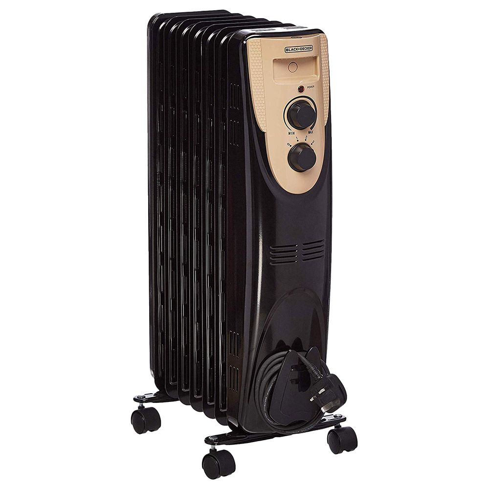 Black+Decker - 7 Fin Oil Radiator Heater - Black | Buy at Best Price from  Mumzworld