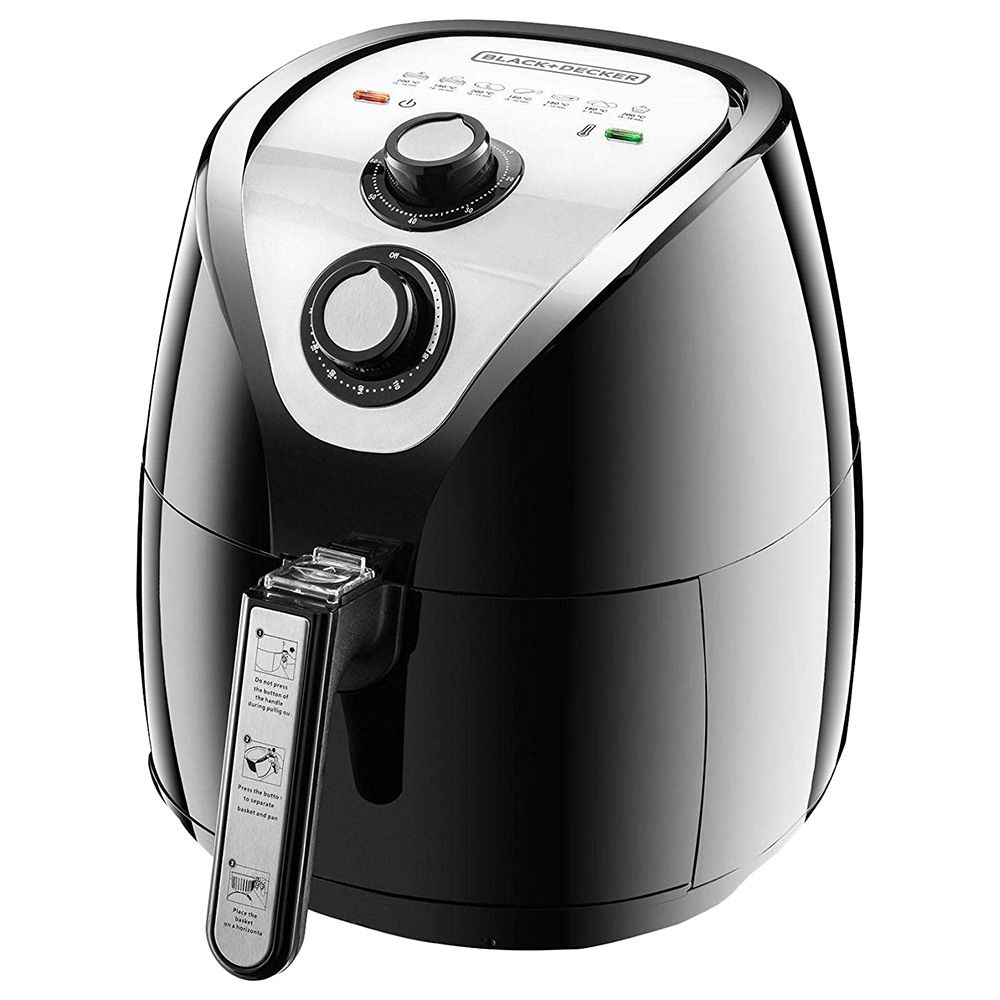 Black+Decker - 2.5 litre Manual Air Fryer AerOfry - Black