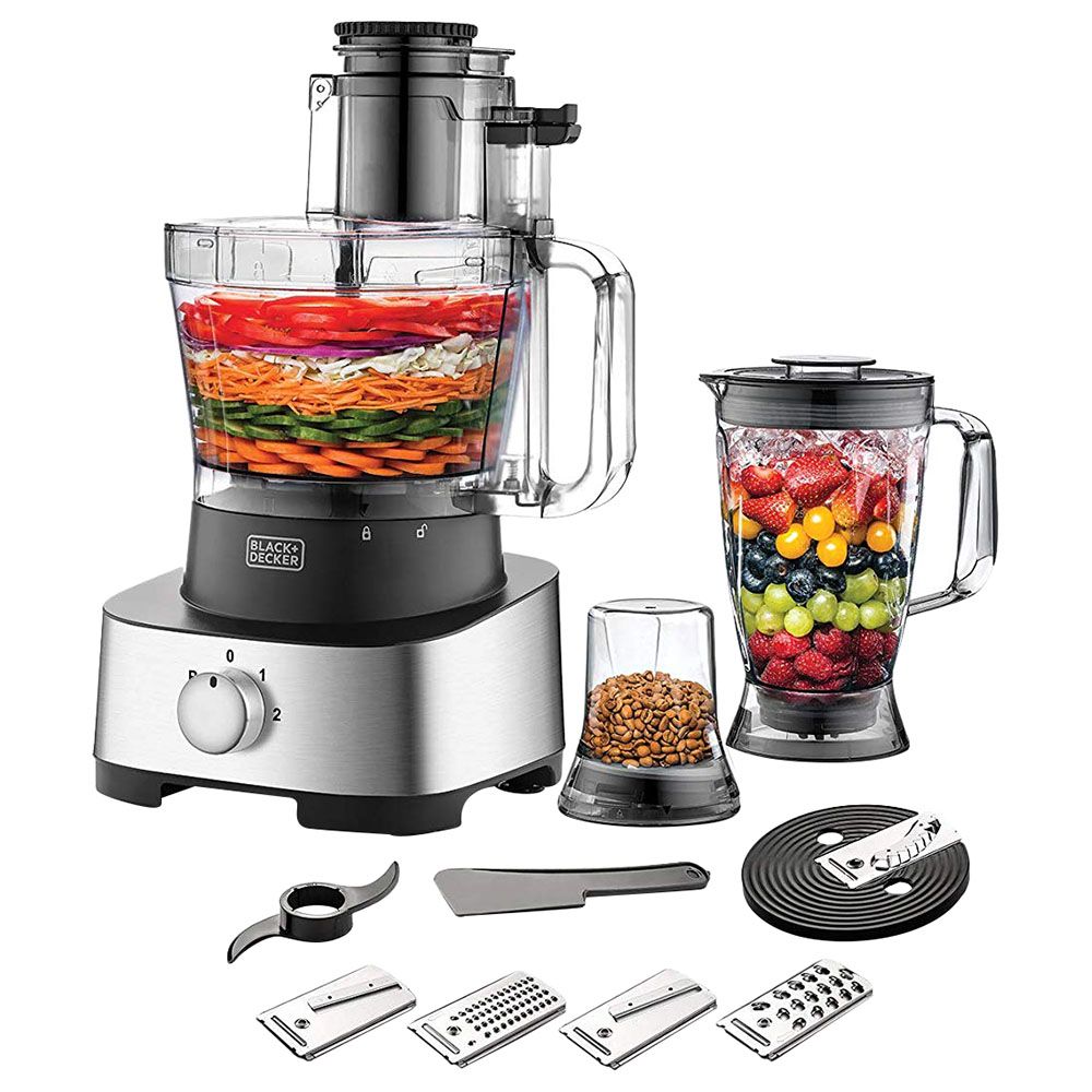 Black+Decker - Food Processor with 31 Functions - Silver