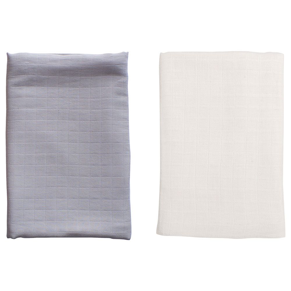 Anvi Baby Organic Bamboo Swaddle Pack of 2 Overcast Buy at