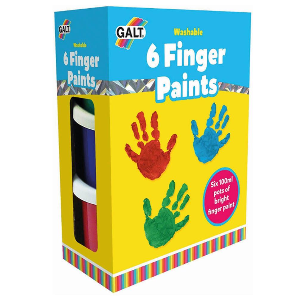 Jr 6 Washable Finger Paints