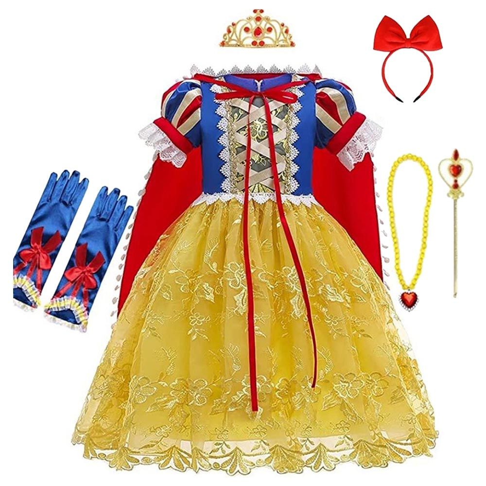 Fitto - Princess Snow White Costume Set - Red