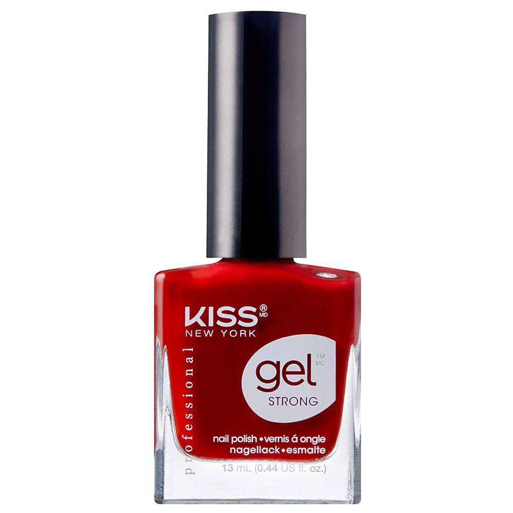 Kiss Gel Strong Nail Polish Fatal Lure Dark Red Buy at Best