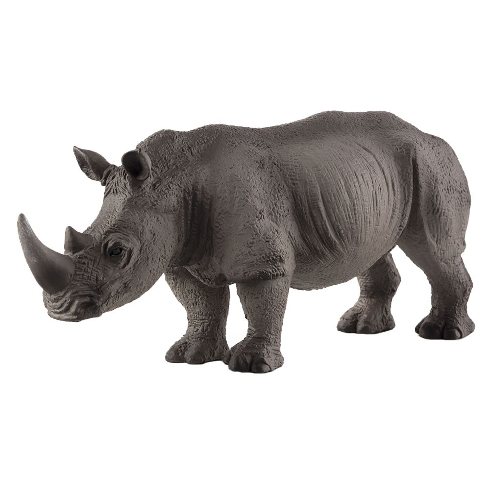 Animal Planet Mojo White Rhinoceros Toy Figure Black Buy at