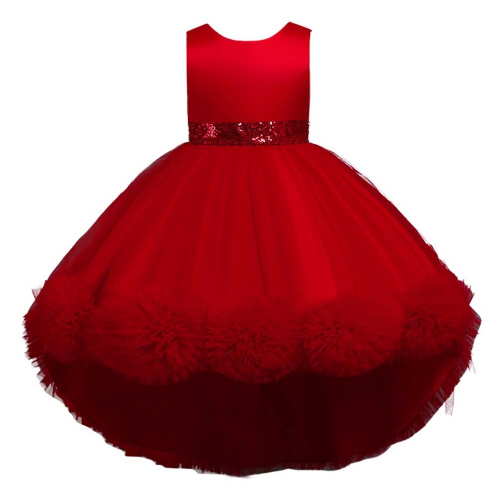 D Daniela Tutu Party Dress For Girls Bright Red