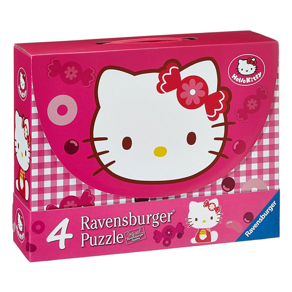 Ravensburger Hello Kitty Briefcase 4 Puzzles Buy at Best Price
