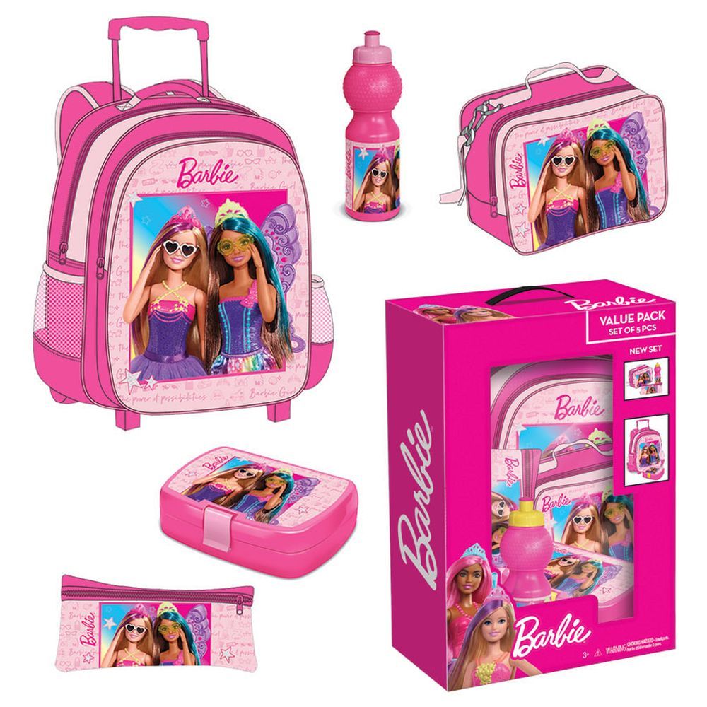 Barbie backpack hotsell and lunchbox