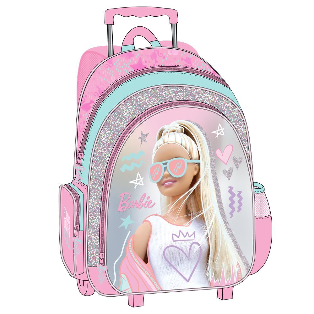 Original Barbie Trolley Bag Glam Bag with Lunch Bag Preloved | Shopee  Philippines