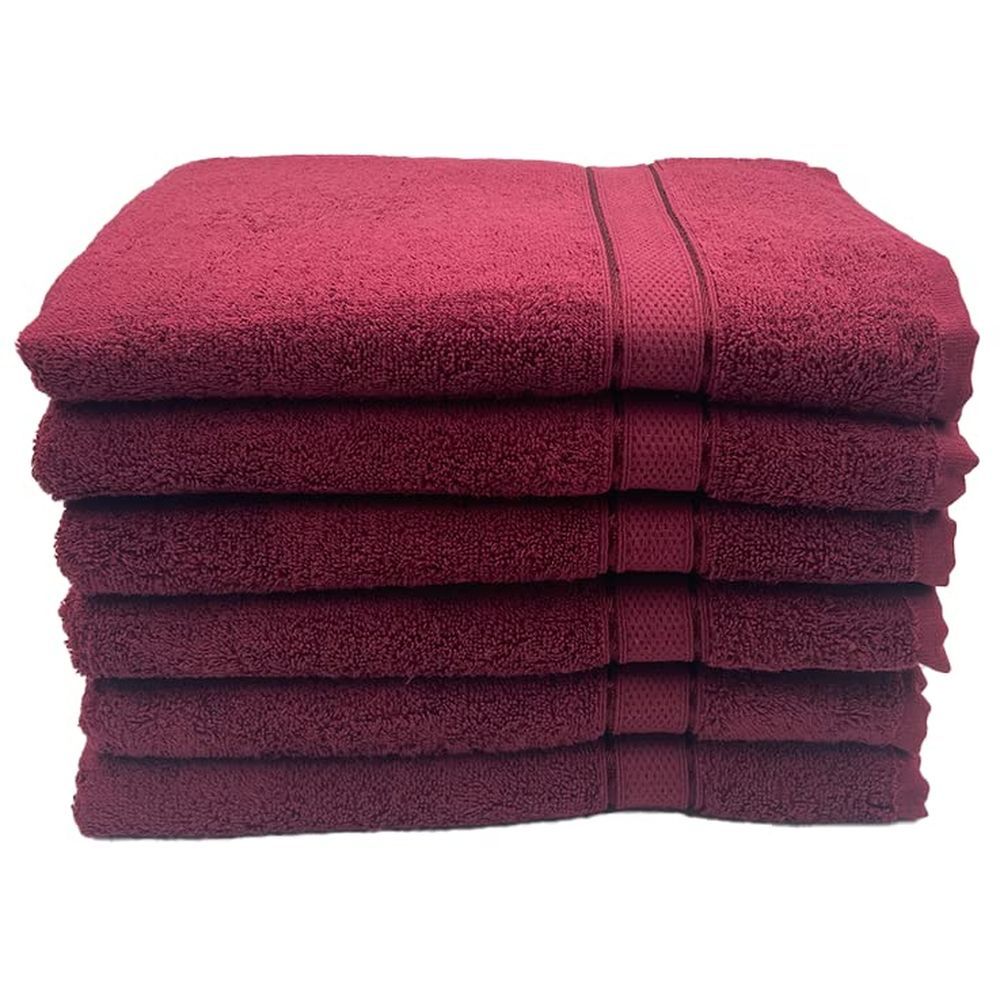 Burgundy bath store towels