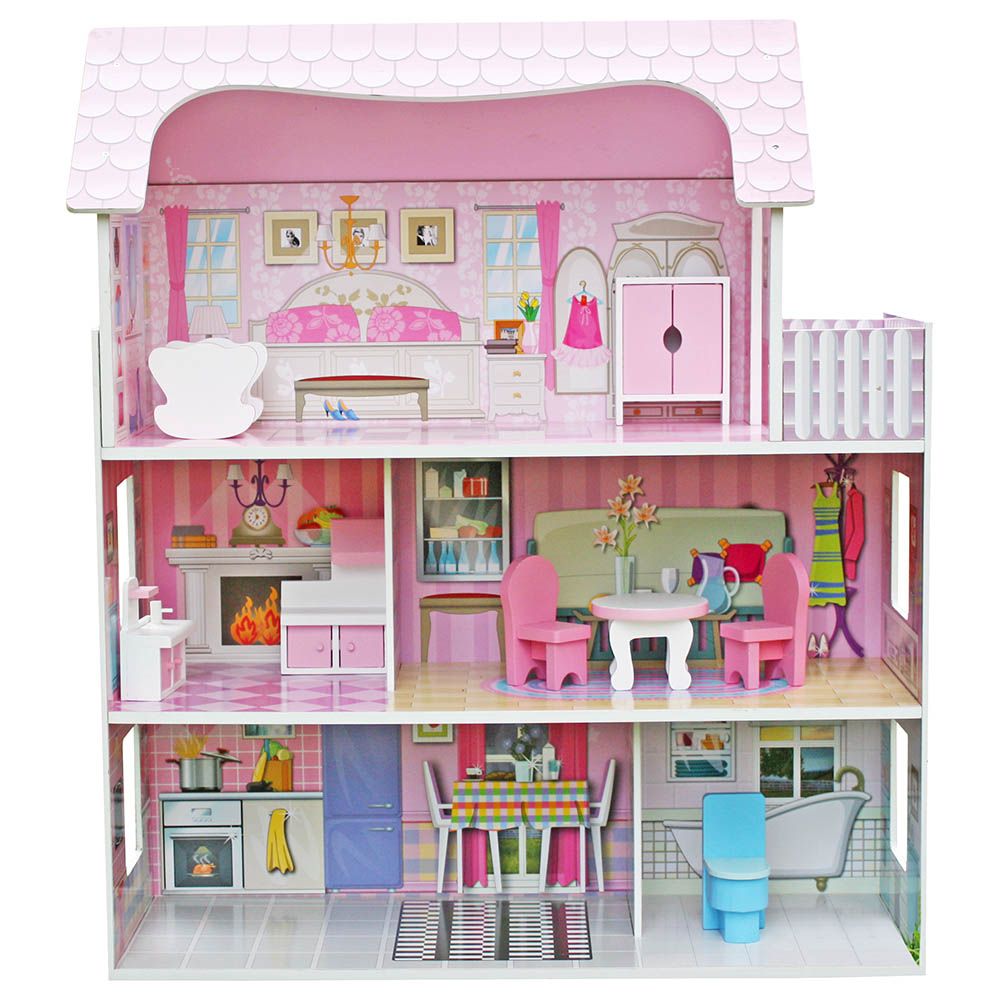 Little Angel Doll House Furniture Playset Light Pink