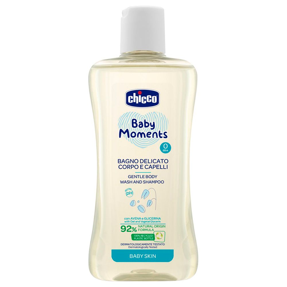 Chicco - Baby Moments Gentle Body Wash And Shampoo - 200ml