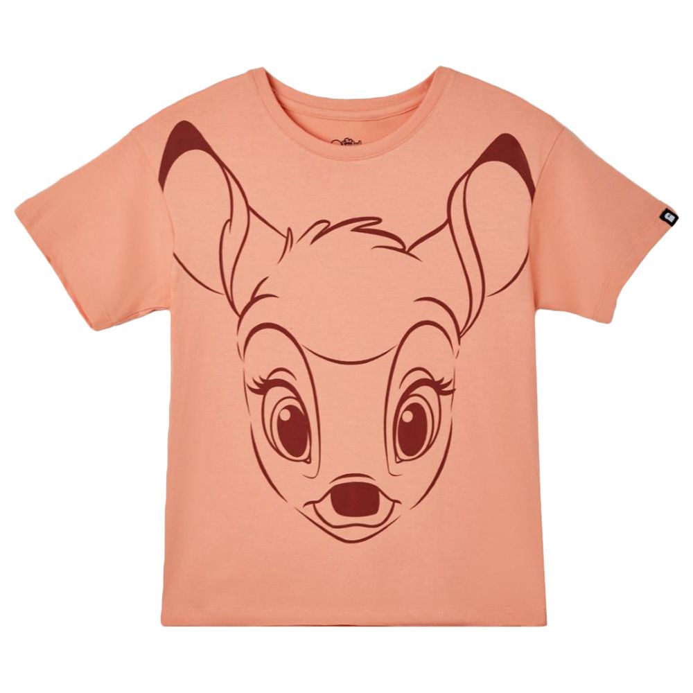 The Souled Store Official Disney Bambi Oversized T Shirt Gold