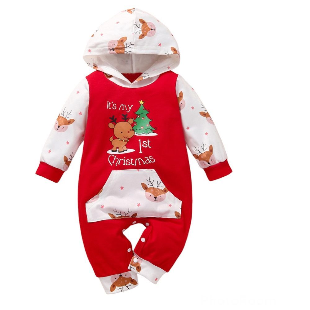 Red hooded deals romper