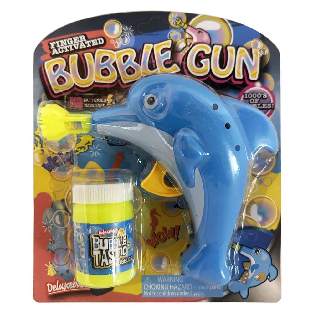 Best 2pcs Dolphin Bubble Gun with Bubble Solutions 7in