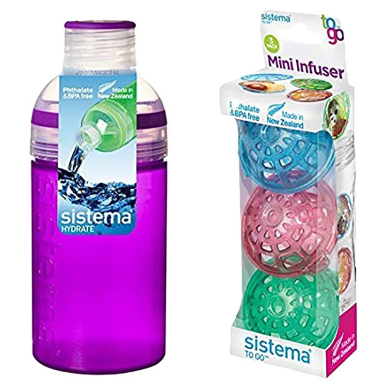 Sistema water bottle sales with fruit infuser