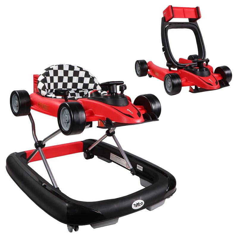 Pikkaboo 2 In 1 Formula One Deluxe Baby Walker Red