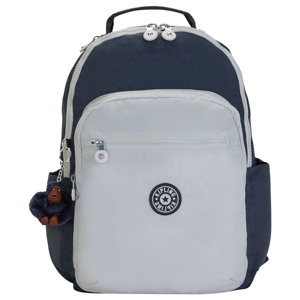 Kipling Seoul Backpack 17.32 Inch True Blue Grey