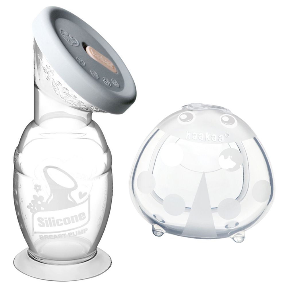 Haakaa Silicone Breast Pump Milk Collector 75Ml Grey Buy