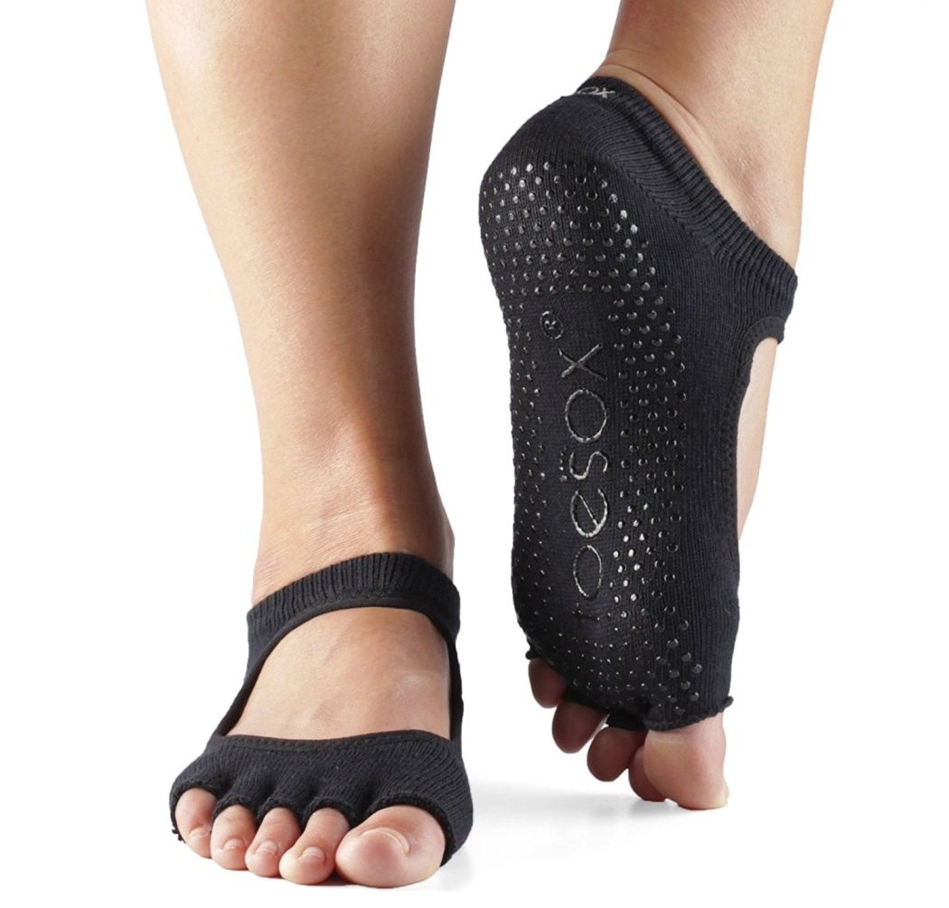 Toesox - Half Toe Bellarina Socks - Black