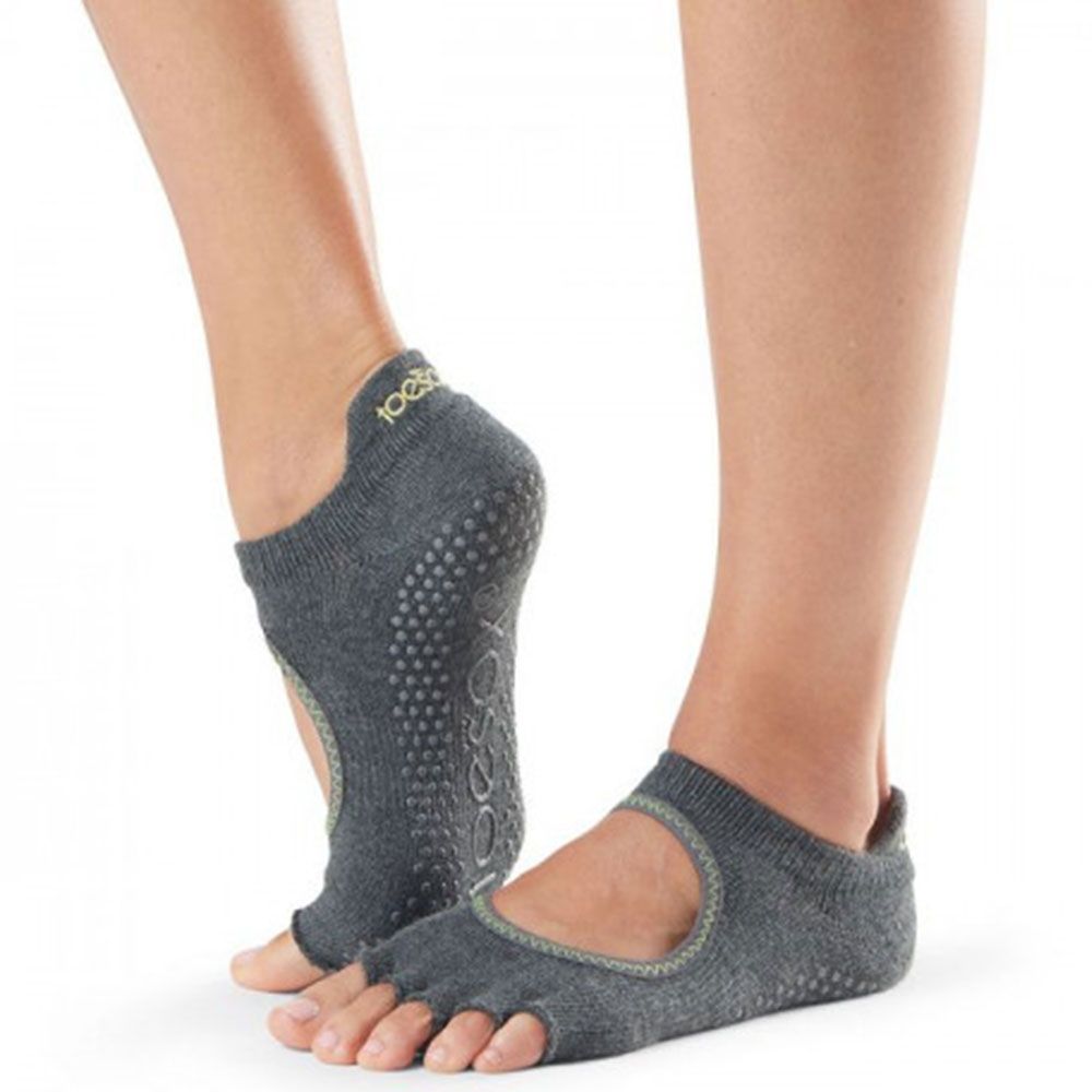 Toesox - Half Toe Bellarina Socks - Charcoal