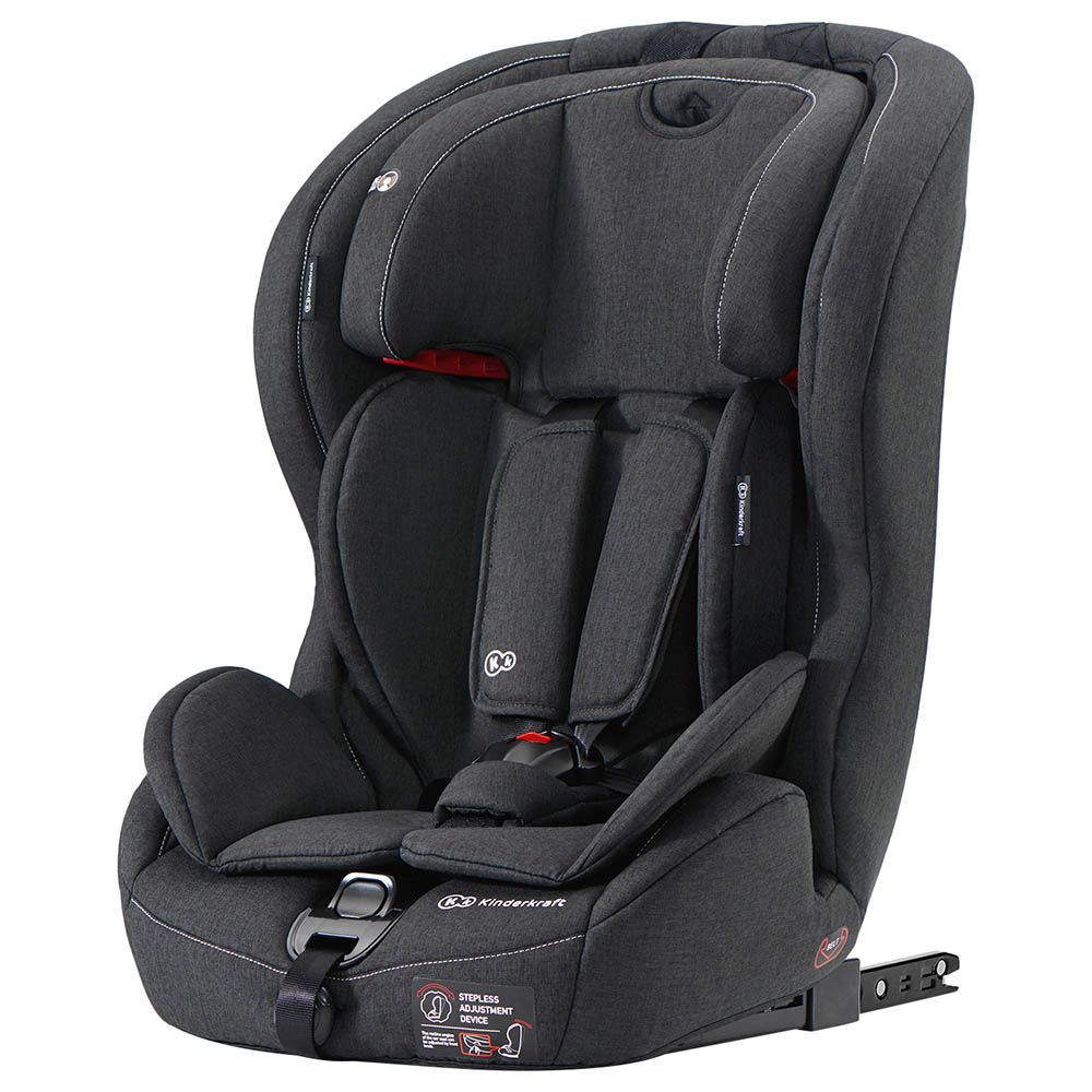 Siège auto isofix Kinderkraft Junior Fix Black / grey - Kinderkraft -  Cabriole bébé