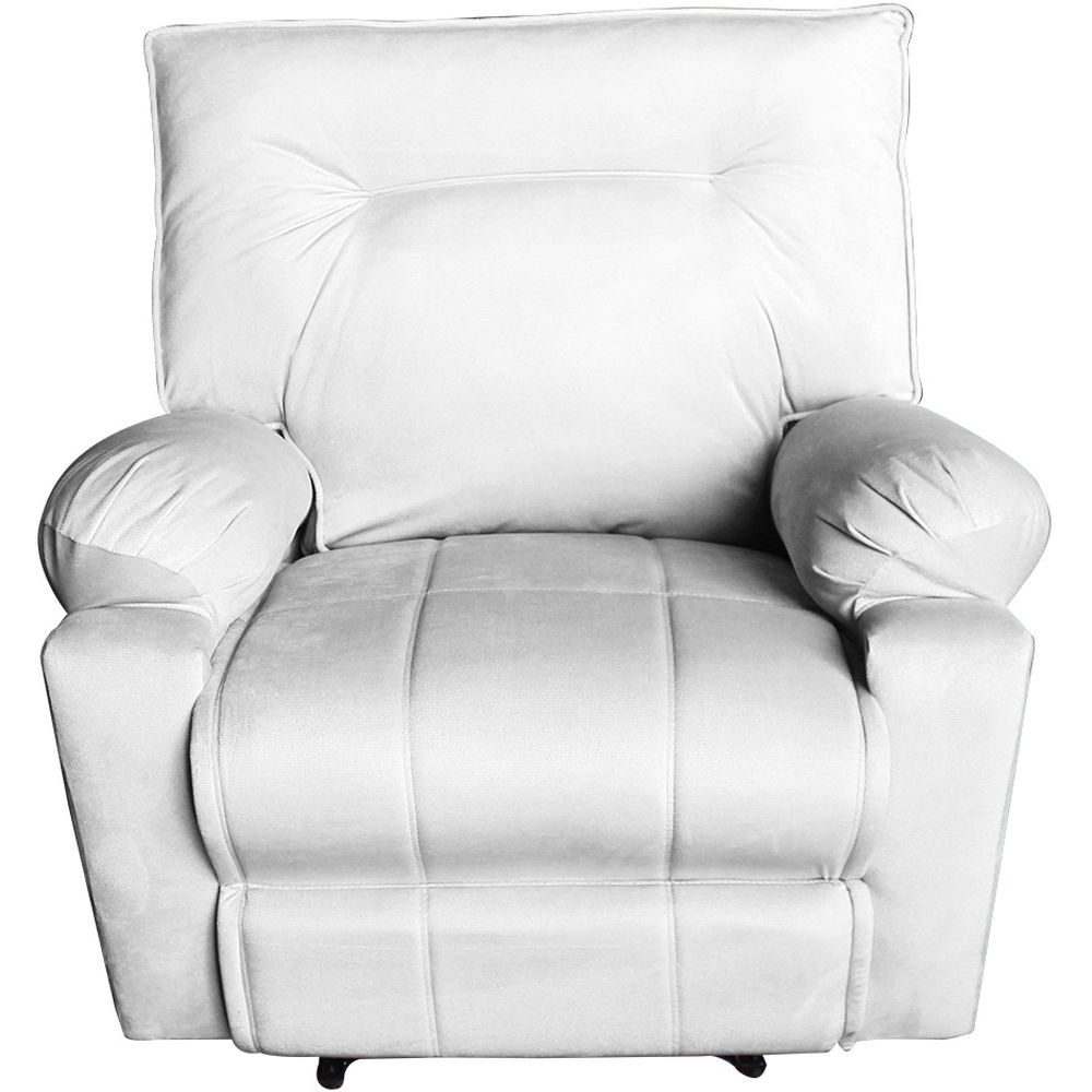 Leather white recliner deals