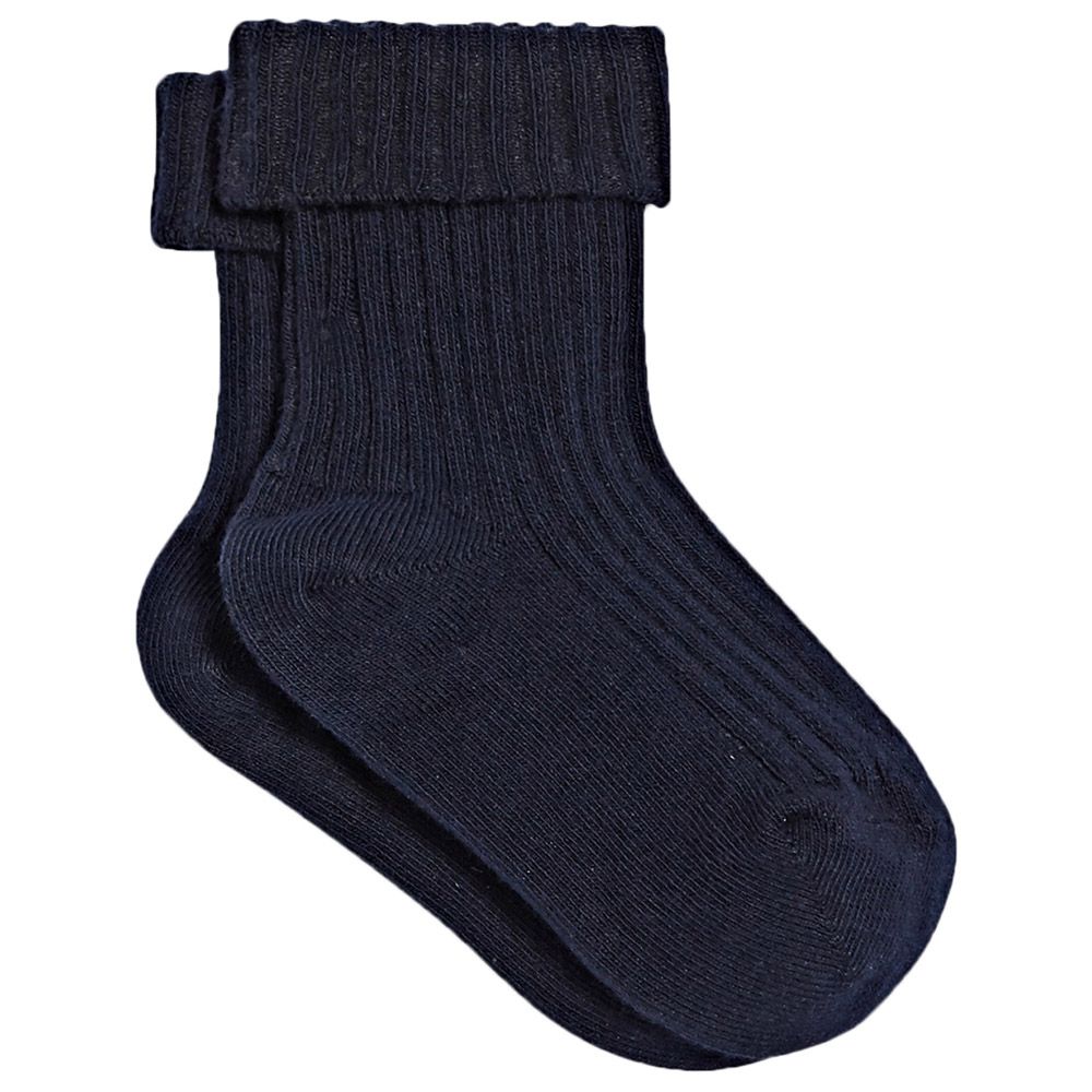 Jacadi Toddler Boy Cuffed Socks Navy Blue Buy at Best Price