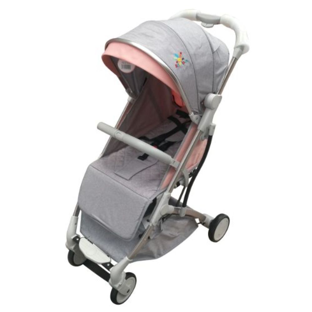 Baby Love Stroller Aluminium Silver Tube W Bag Grey Pink Buy