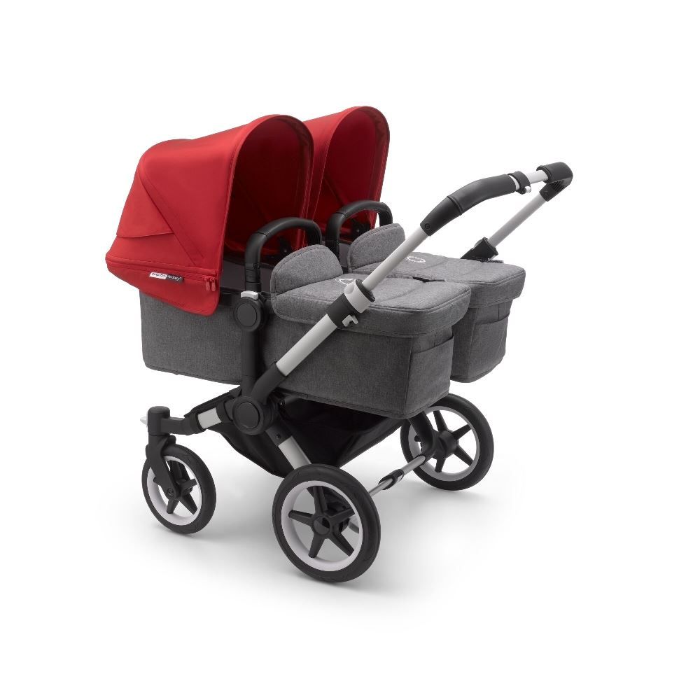 Bugaboo Donkey3 Twin Complete Stroller Alu Greymelange Red Buy