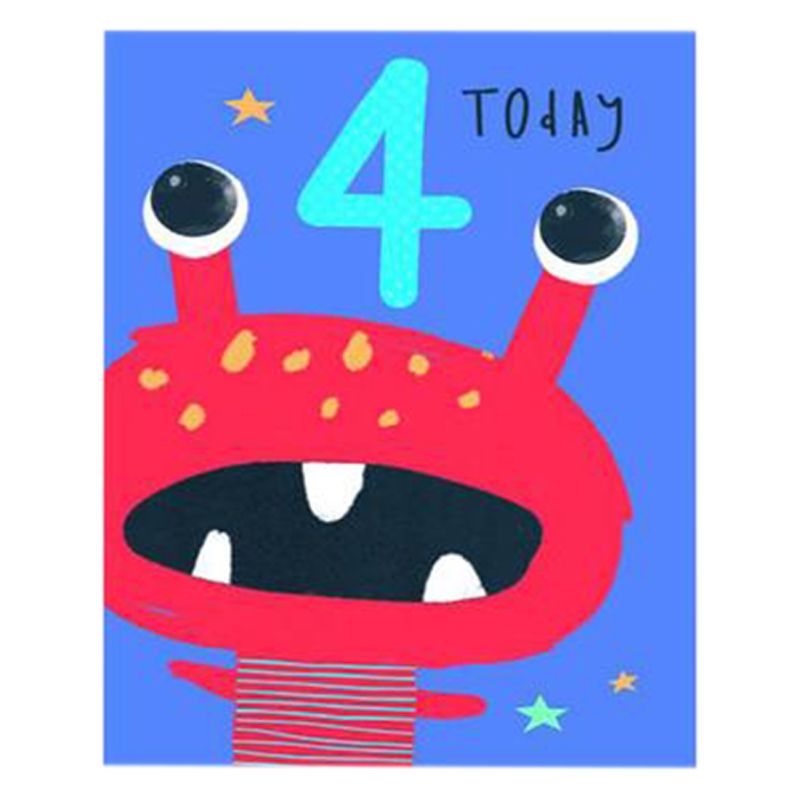 Kooky Sticks Alien 4 Today Birthday Card Buy at Best Price
